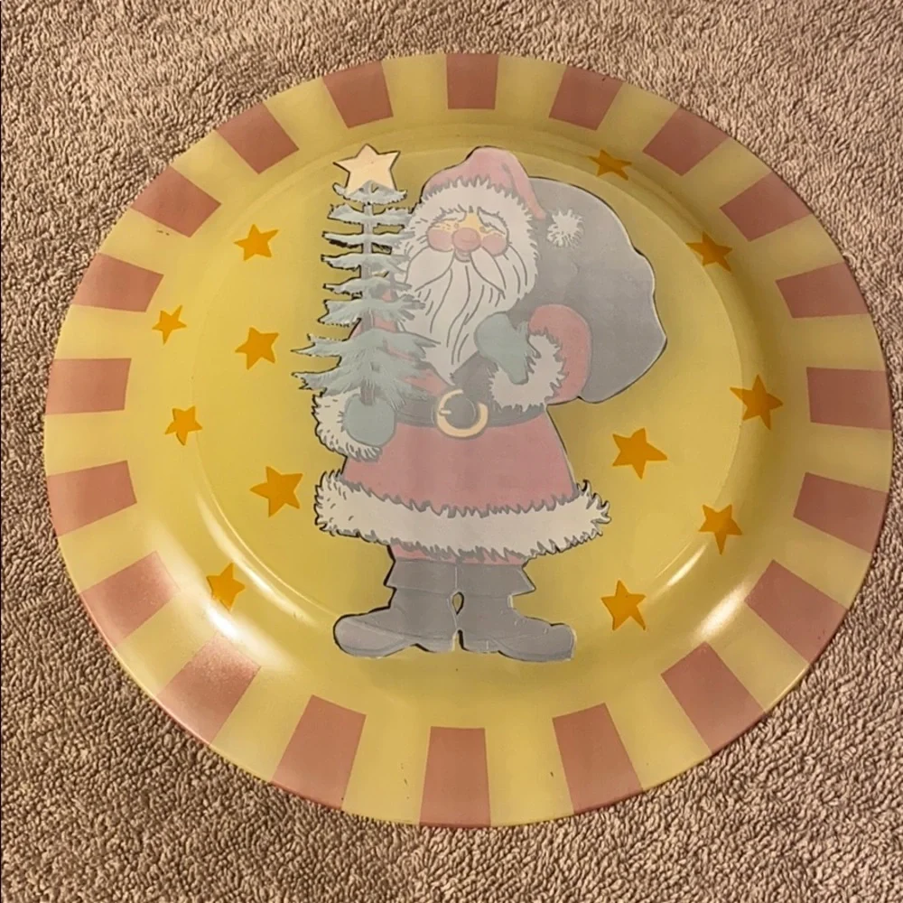 Santa Christmas Plate‎ 10-1/2”